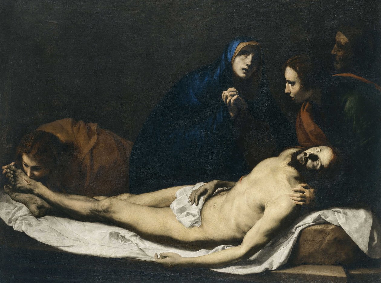 A Lamentação sobre Cristo, 1633. de José Ribera de