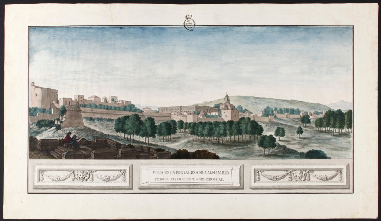 Vista da Alhambra em Granada de José de Hermosilla