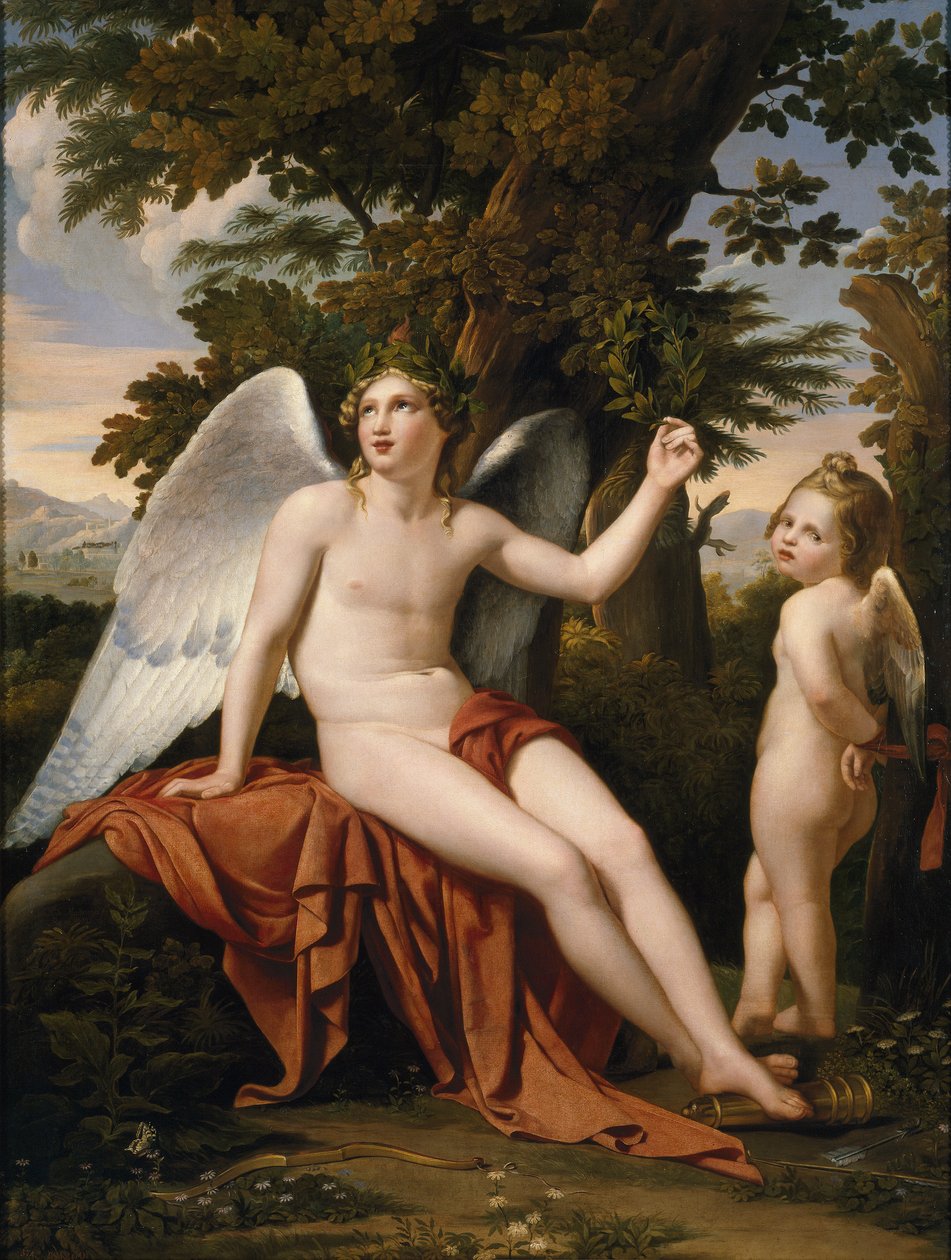 Amor Divino e Amor Profano. de José de Madrazo y Agudo
