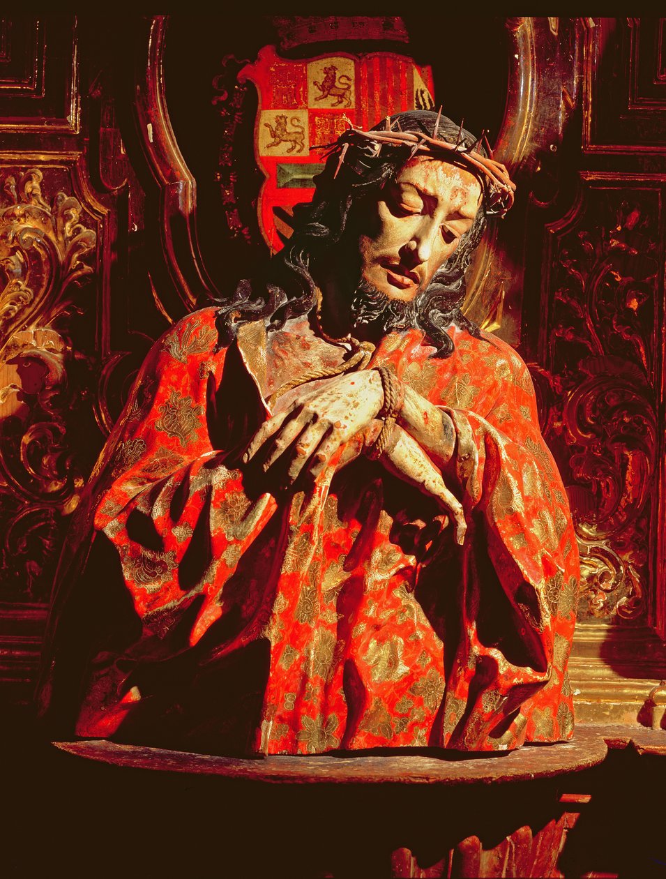 Aqui MAN (madeira policroma) de José de Mora