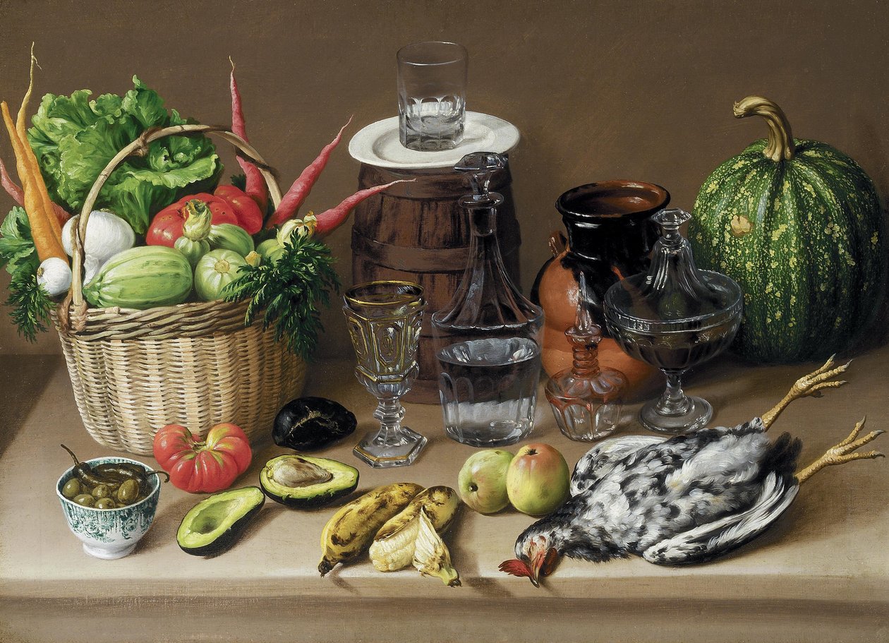 Ainda-vida, c.1870 de Jose Agustin Arrieta