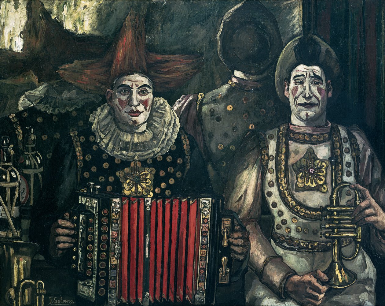 Os palhaços, 1920 de Jose Gutierrez Solana