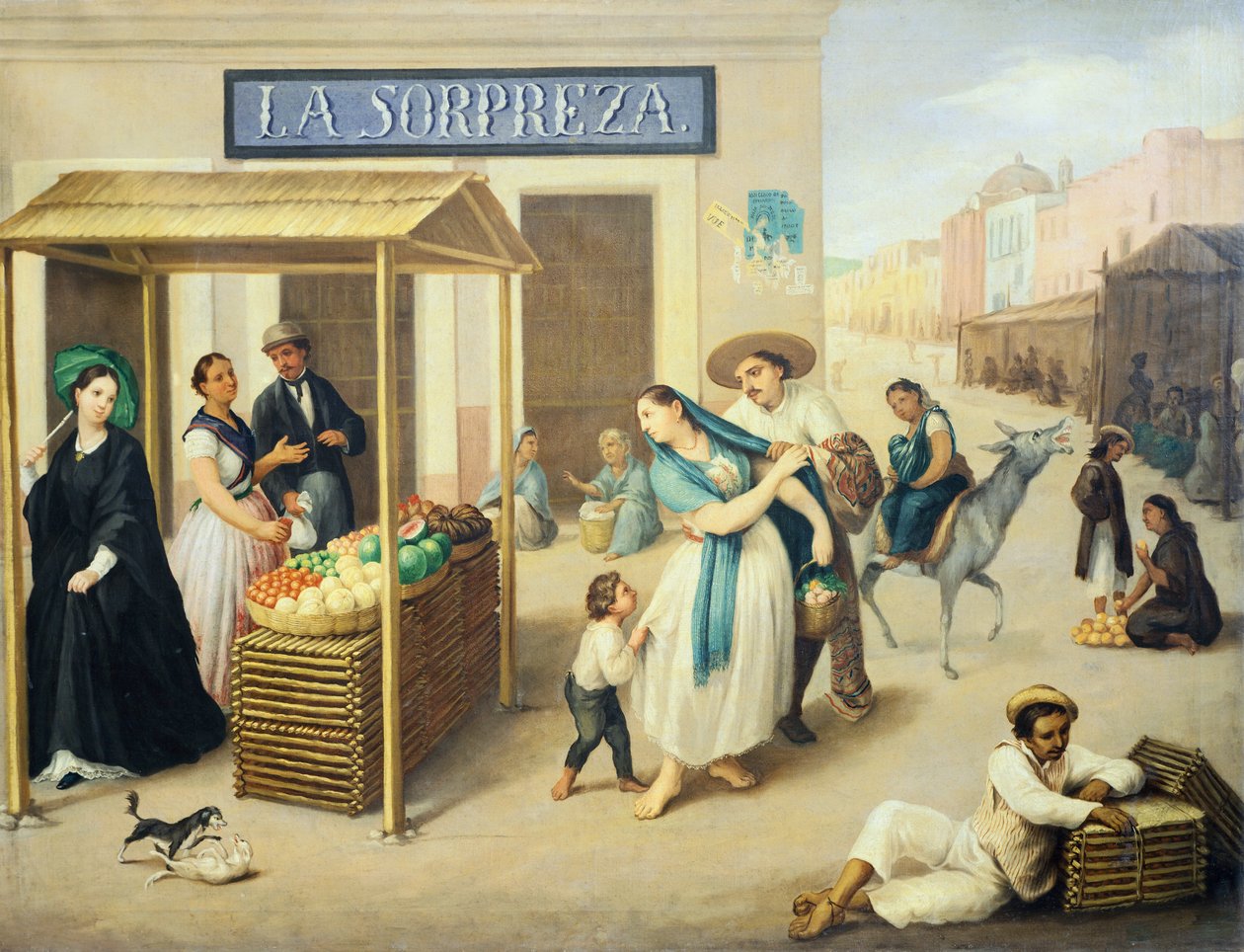 México, Um mercado na Cidade do México por Jose A Arrieta de Jose Agustin Arrieta