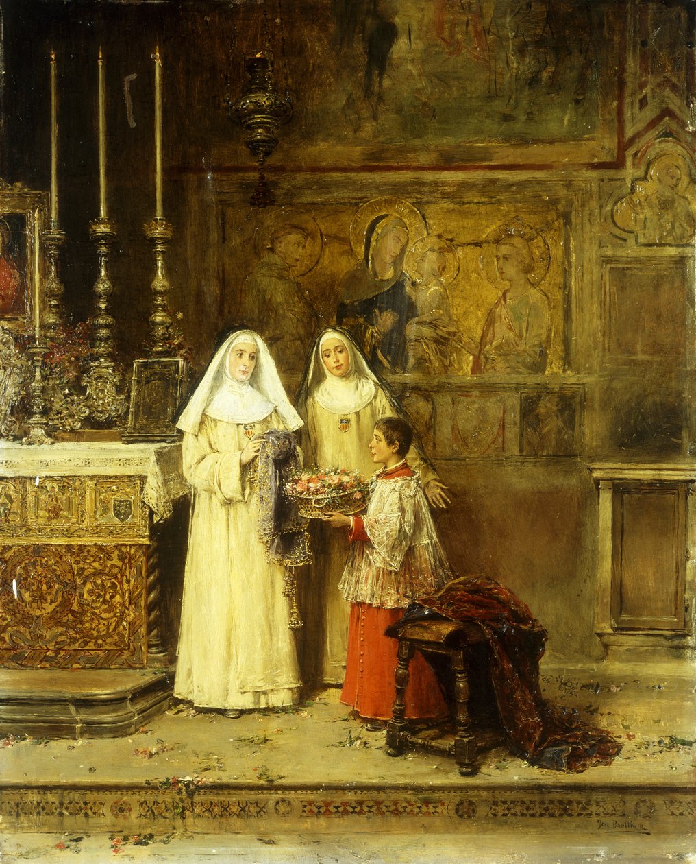 Celebração de Santa Maria della Rosa de Jose Benlliure y Gil