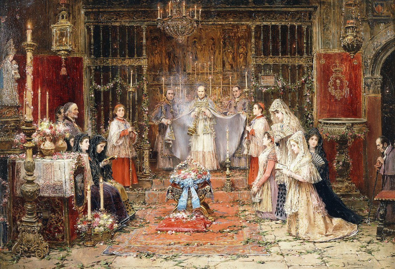 Celebração de Santa Maria della Rosa de Jose Benlliure y Gil