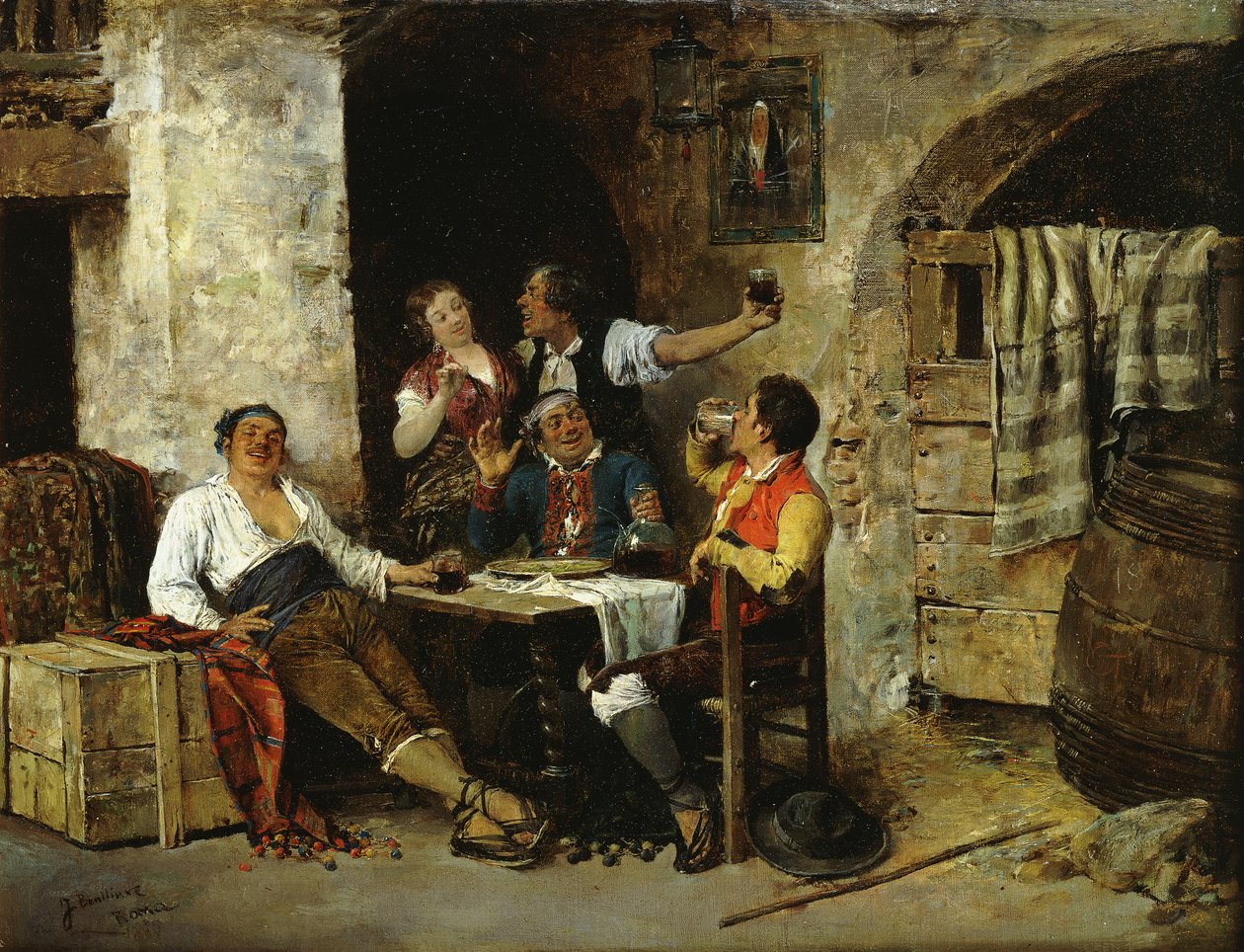 Na taverna de Jose Benlliure y Gil