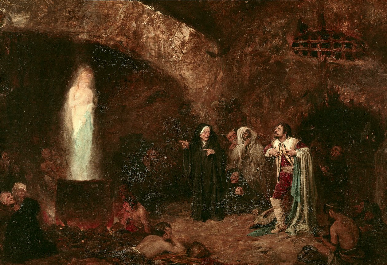 "As bruxas ou Fausto" Ilustração para a obra de Johann Wolfgang von Goethe (1749-1832) (pintura) de Jose Benlliure y Gil
