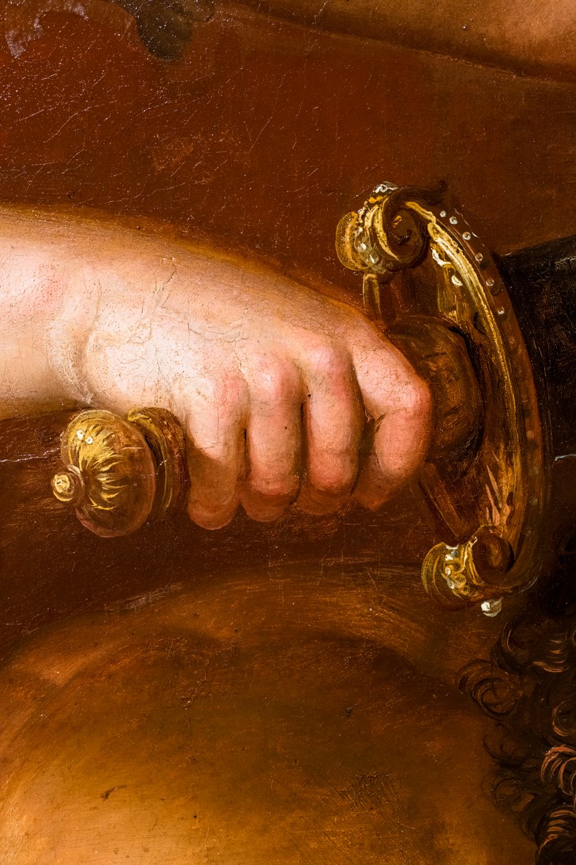 Judite e Holofernes, pormenor, cerca de 1790-1800 (óleo sobre tela) de Jose Bernat Flaugier