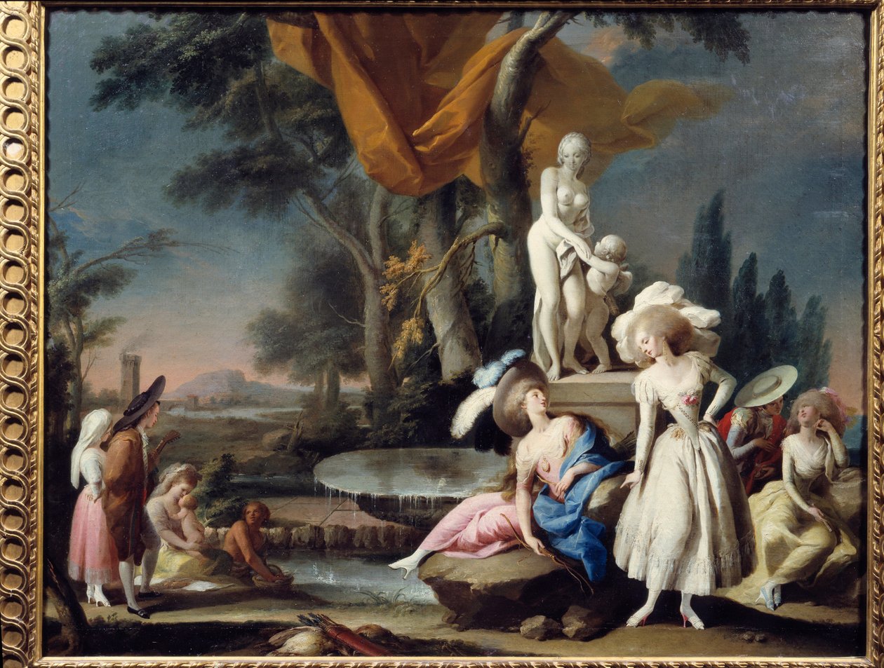Pelerinage. Pintura por José Camaron Y Boronat (1730 - 1803) de Jose Camaron