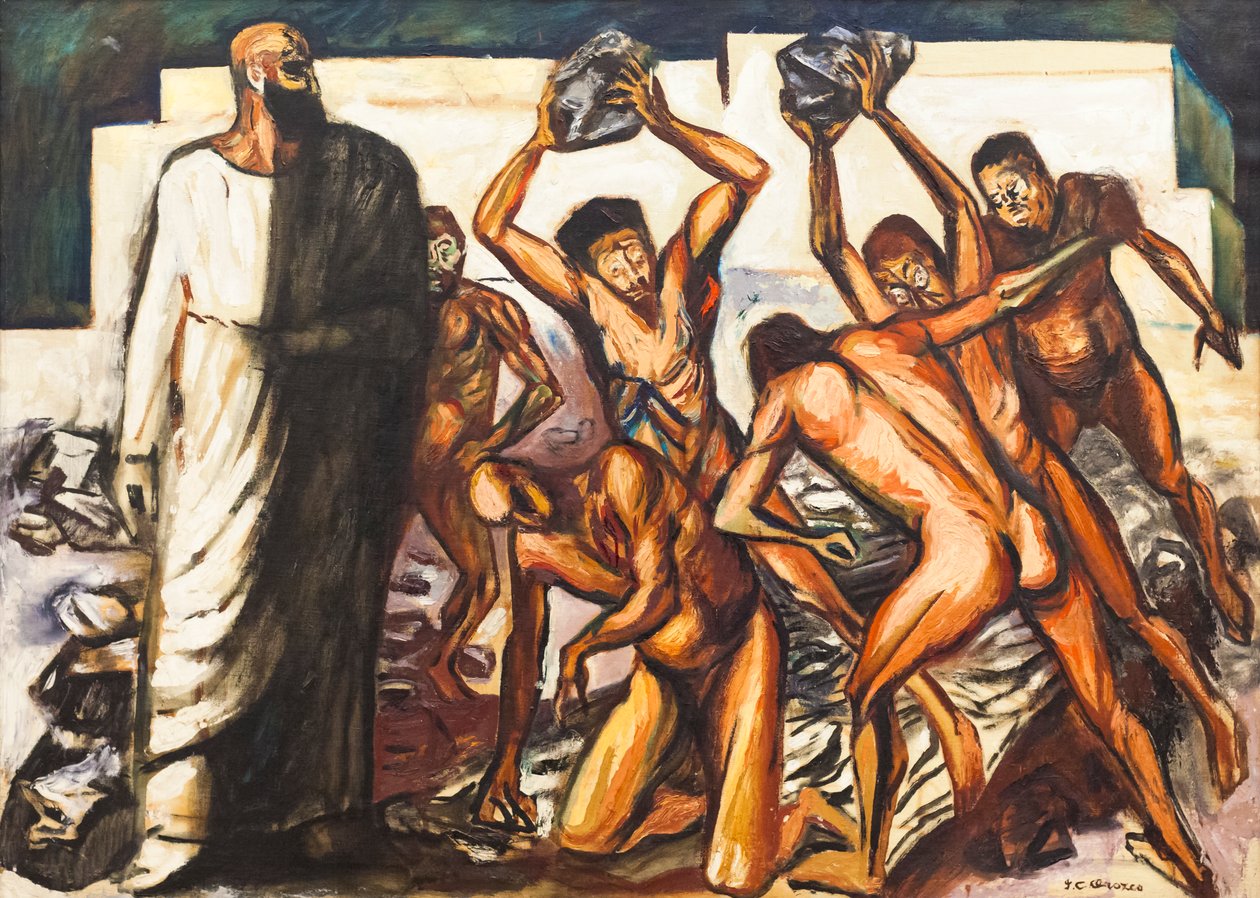 O Martírio de Santo Estêvão de José Clemente Orozco