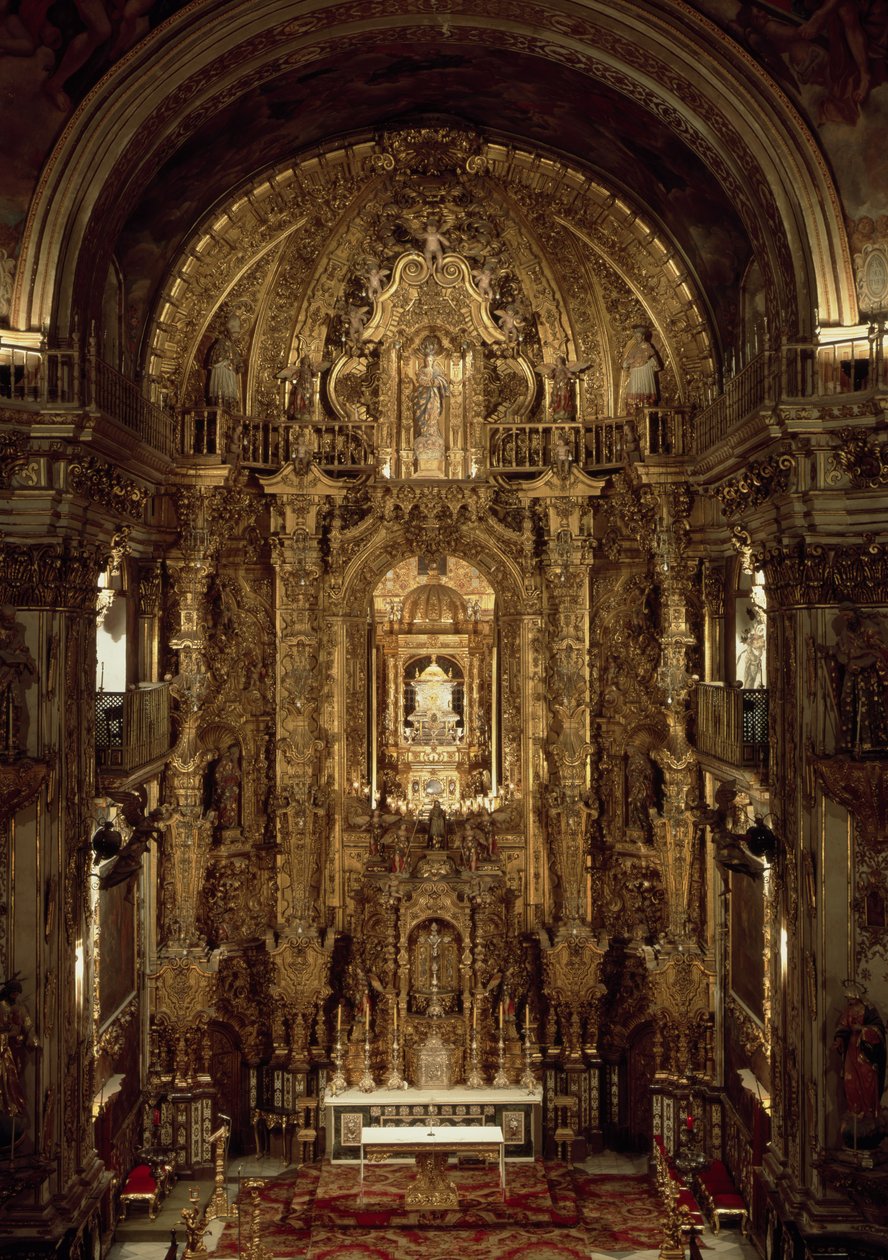 Vista da capela e altar-mor de Jose Francesco Guerrero