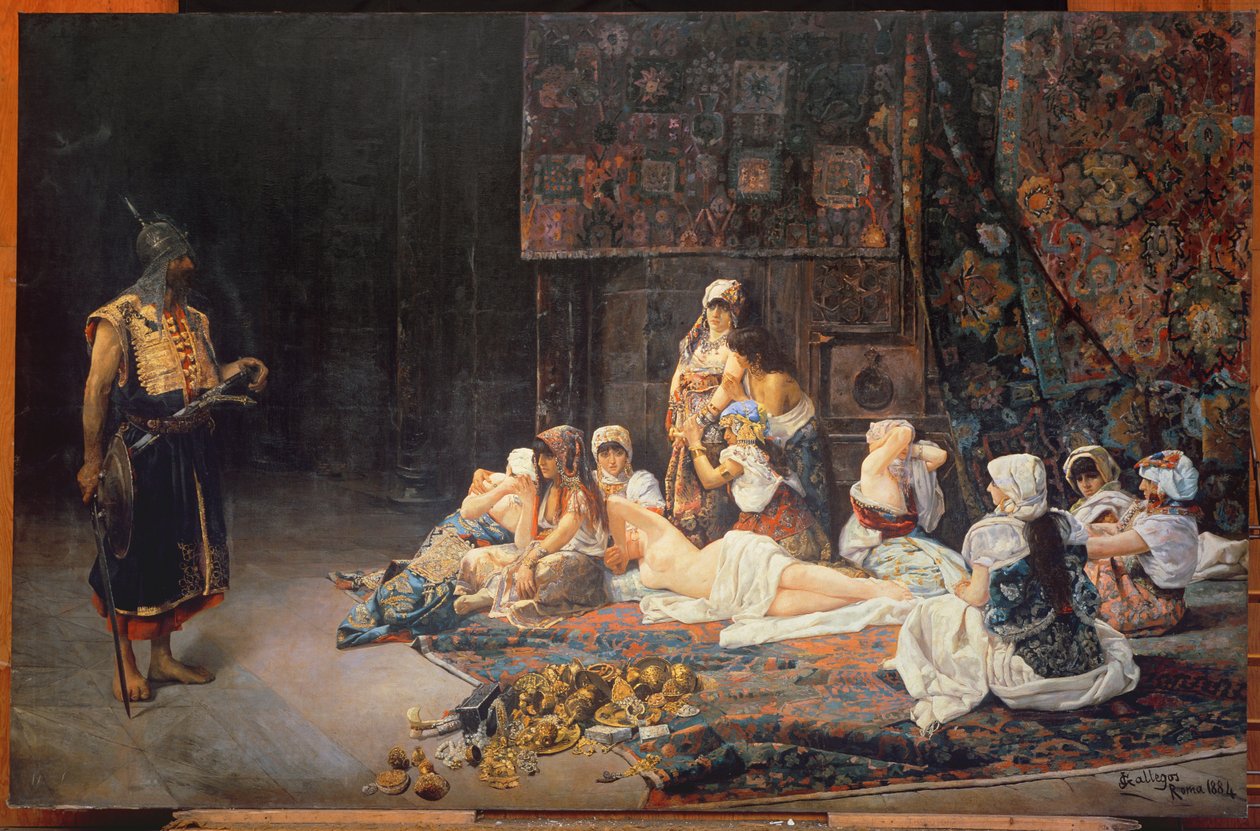 No Harém, 1884 de Jose Gallegos Arnosa
