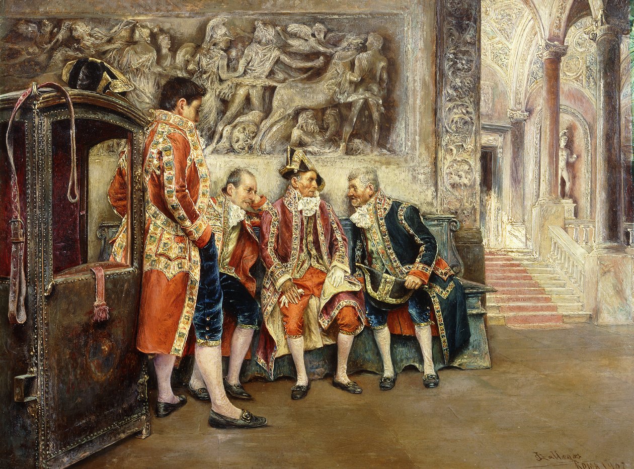 À espera de sua Eminência, 1902 de Jose Gallegos Arnosa