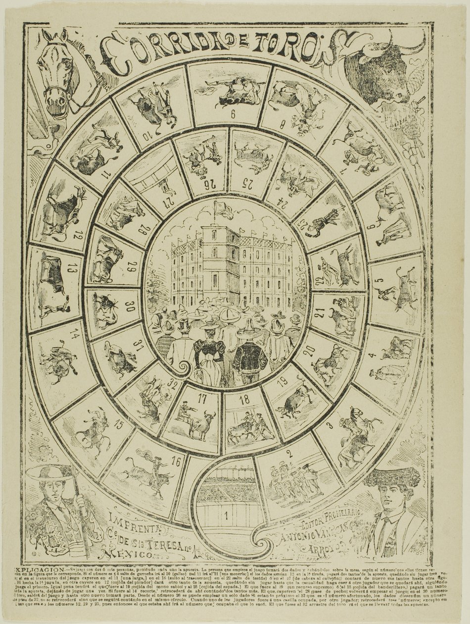 Jogo de dados na tourada de José Guadalupe Posada
