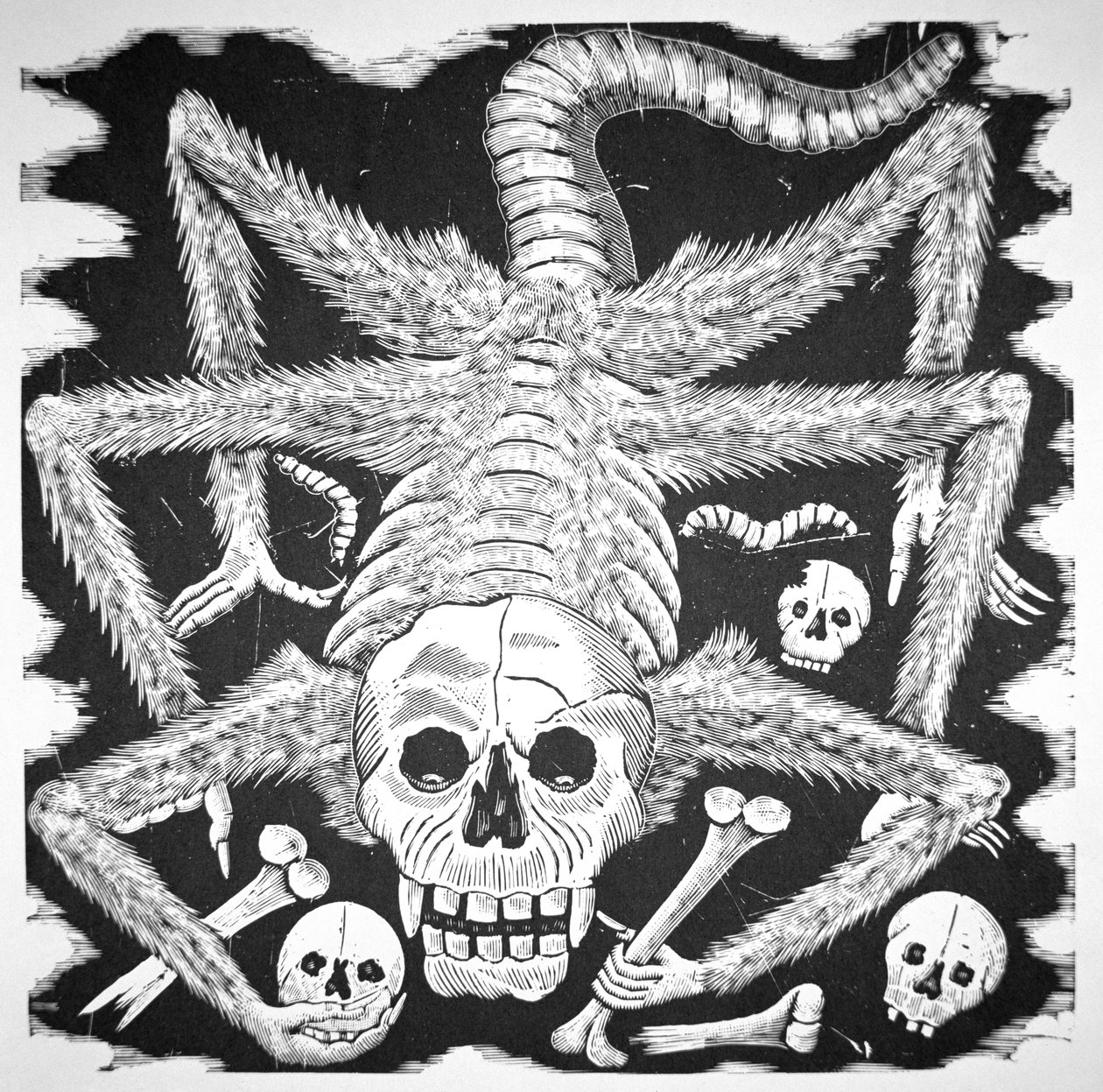 Huertista Skull, c.1910 (gravura) de José Guadalupe Posada