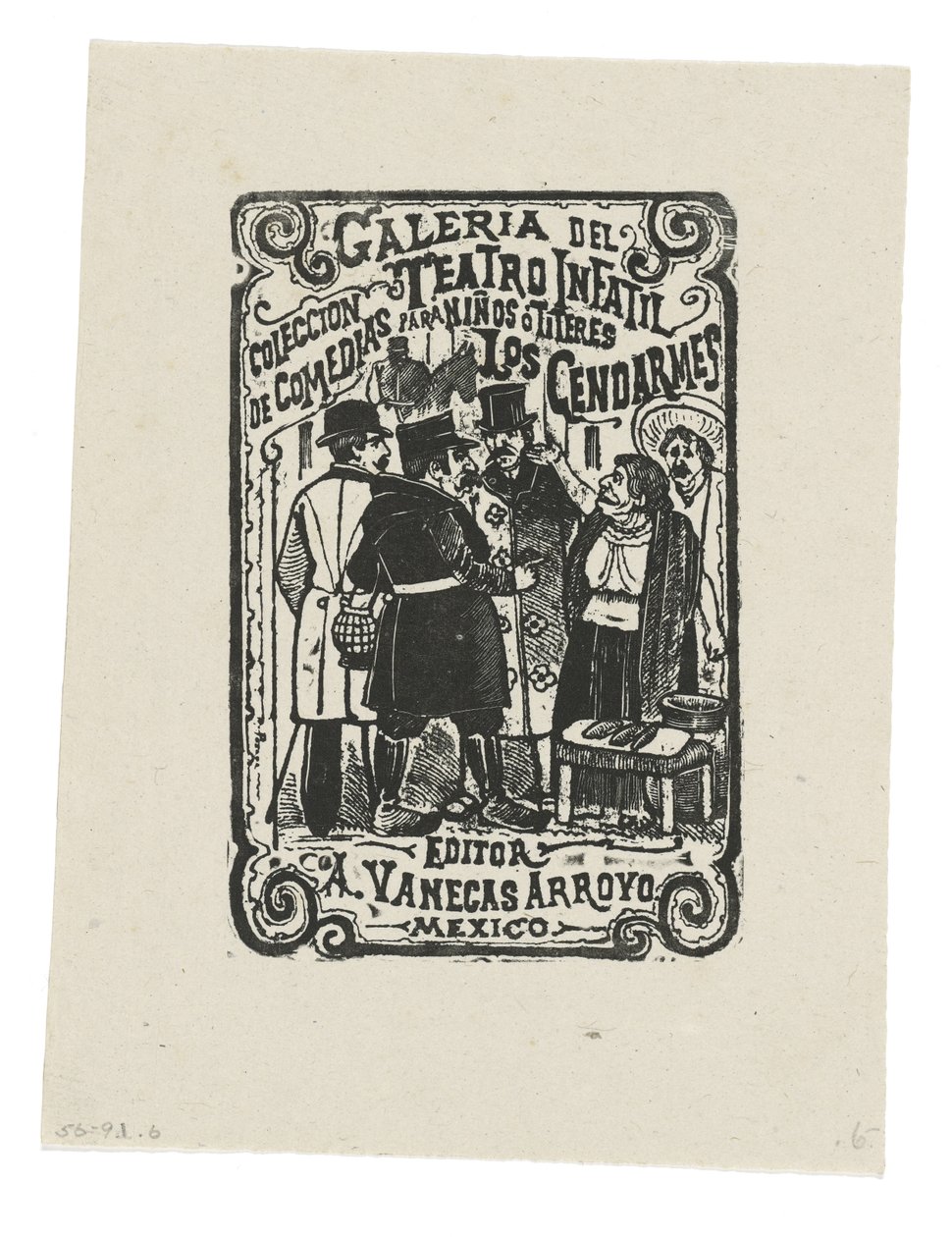 Os Gendarmes (gravura) de José Guadalupe Posada