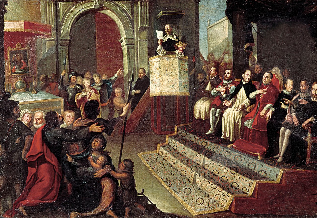 São Vicente Ferrer durante o Compromisso de 1412 de Caspe de Jose Ingles