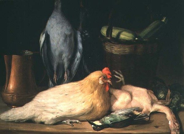 131-0059639 Natureza Morta com Hen de Jose Lopez Enguidanos