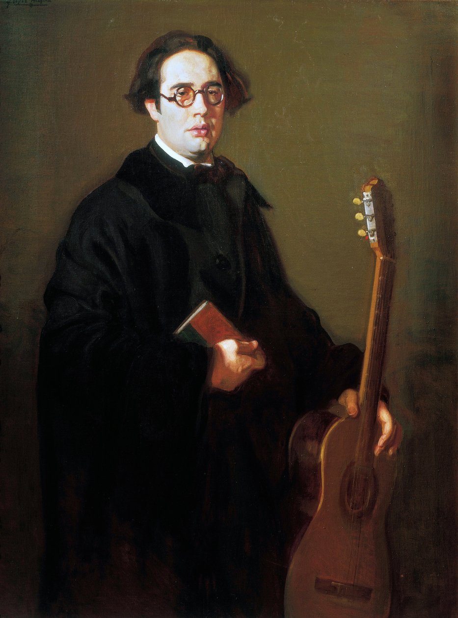 Retrato de Andres Segovia de Jose Maria Lopez Mezquita