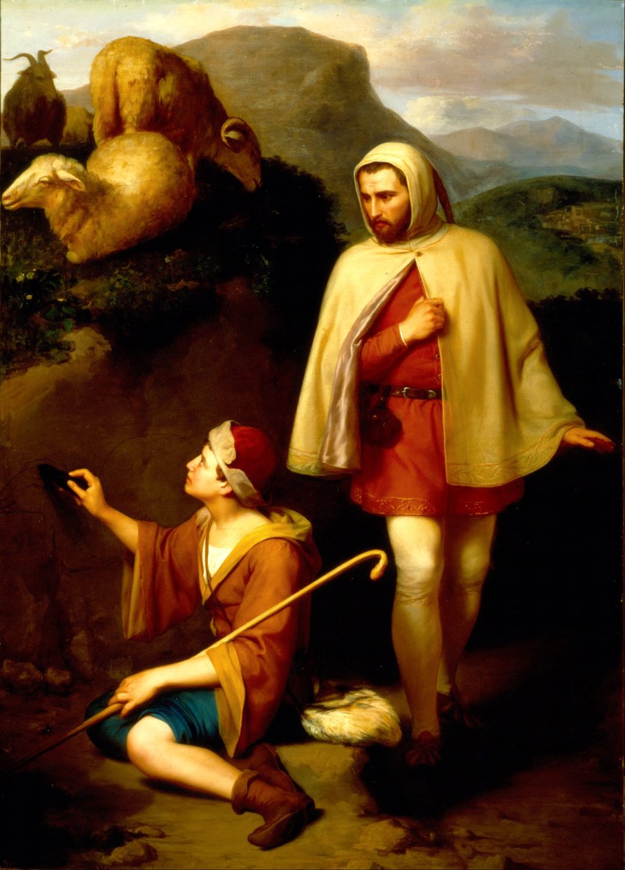 Giotto e Cimabue de José María Obregón