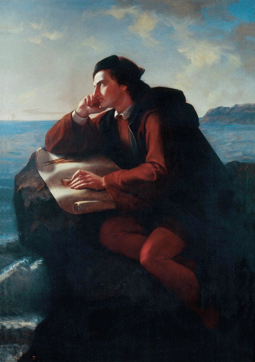 Espanhol: Inspiración de Cristóbal Colón Inspiração de Cristóvão Colombo de José María Obregón