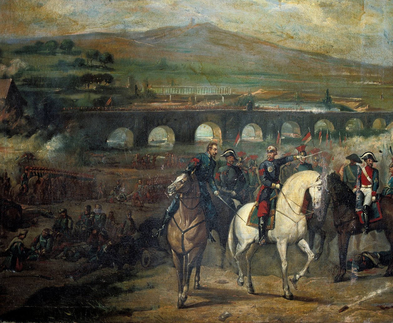 Batalha de Alcolea perto de Córdoba, 20 de Setembro de 1868 de Jose Maria Rodriguez de Losada