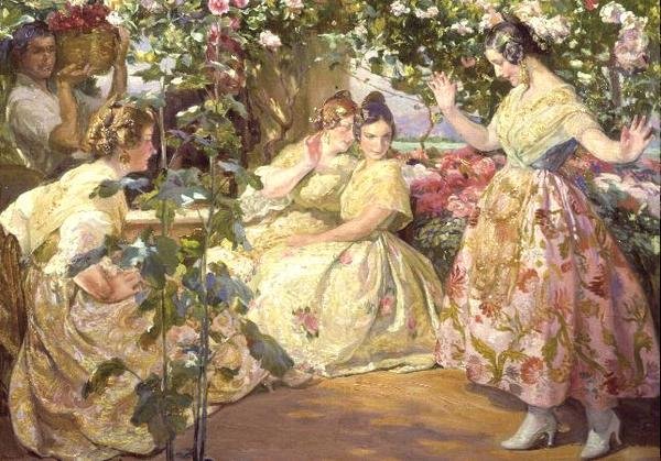 Los Nuas (óleo sobre tela) de Jose Mongrell y Torrent