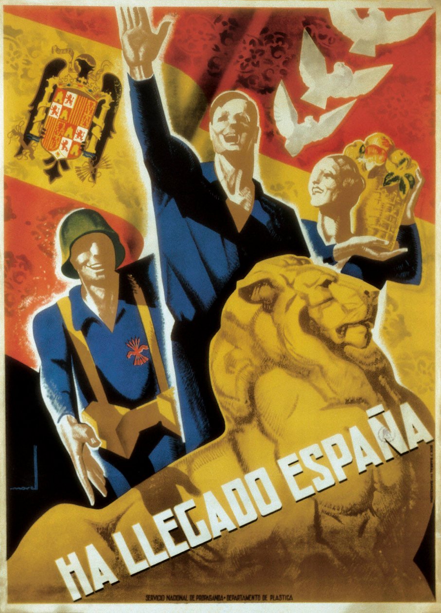 Guerra Civil Espanhola (1936-1939): A Espanha chegou, c. 1936-39 (cartaz) de Jose Morell