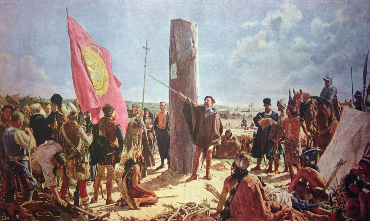 Fundação de Buenos Aires por Juan de Garay de Jose Moreno Carbonero