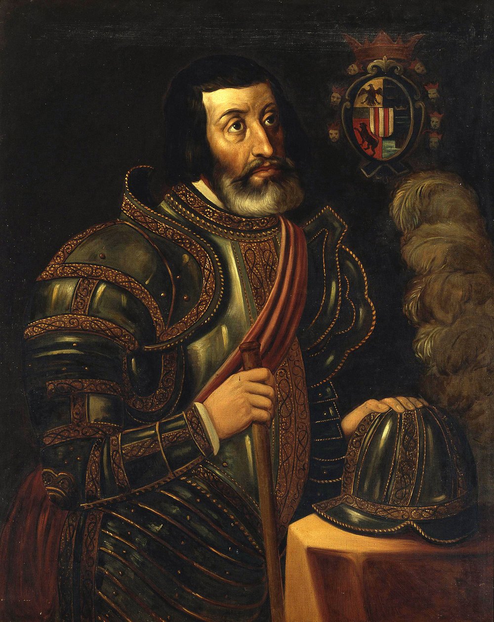 Retrato de Fernand Cortes (Hernan Cortez de José Salomé Pina