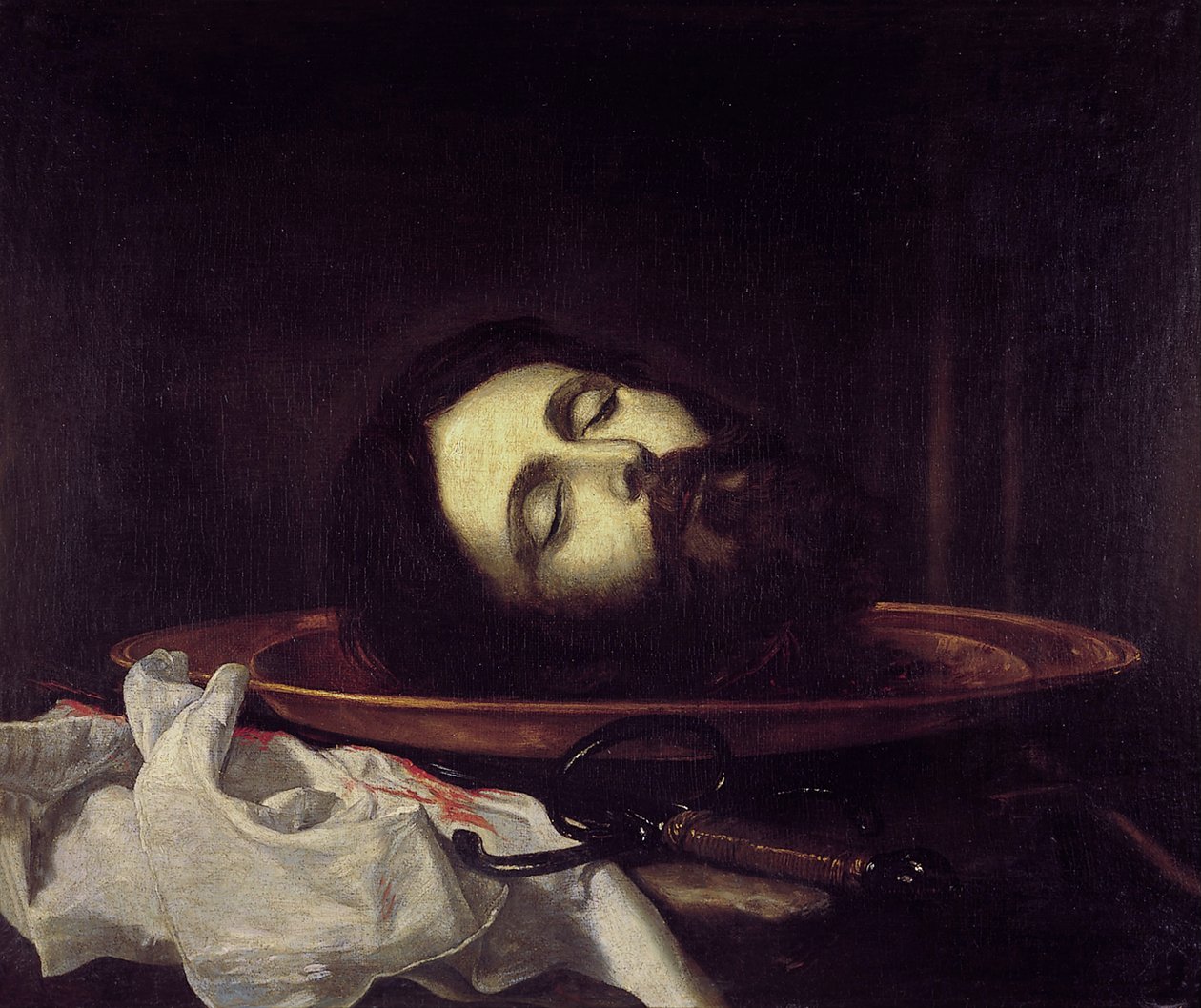 A cabeça de São João Batista de Jusepe de Ribera