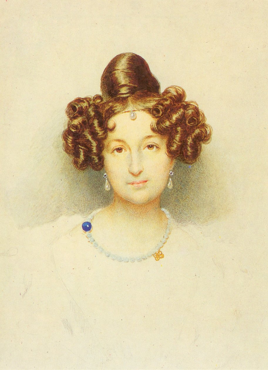 Retrato da Condessa Elisaweta Woronzowa (1792-1880) de Josef Eduard Teltscher
