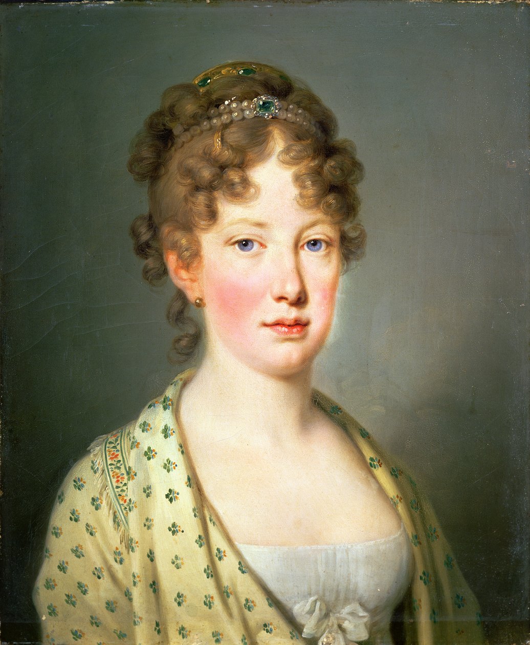 Arquiduquesa Leopoldina da Áustria, 1ª esposa do Imperador Dom Pedro IV de Portugal (I do Brasil) de Josef Kreutzinger