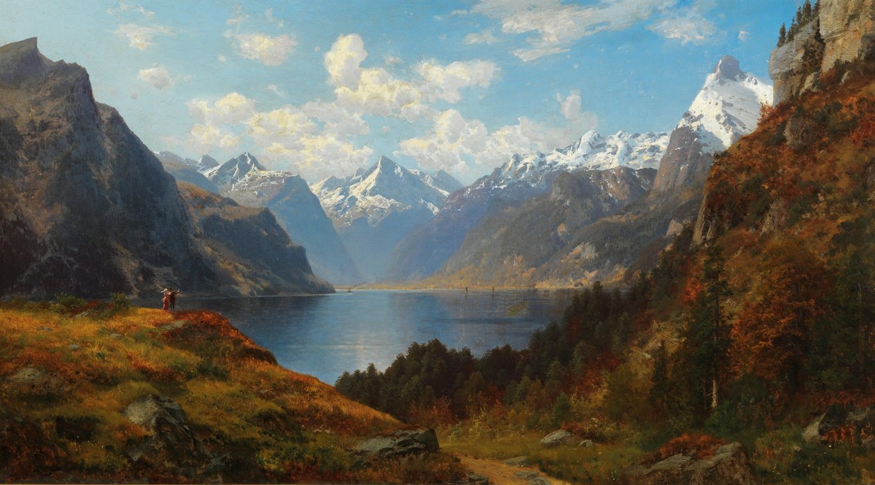 Lago Uri visto de Rüthli de Josef Schoyerer