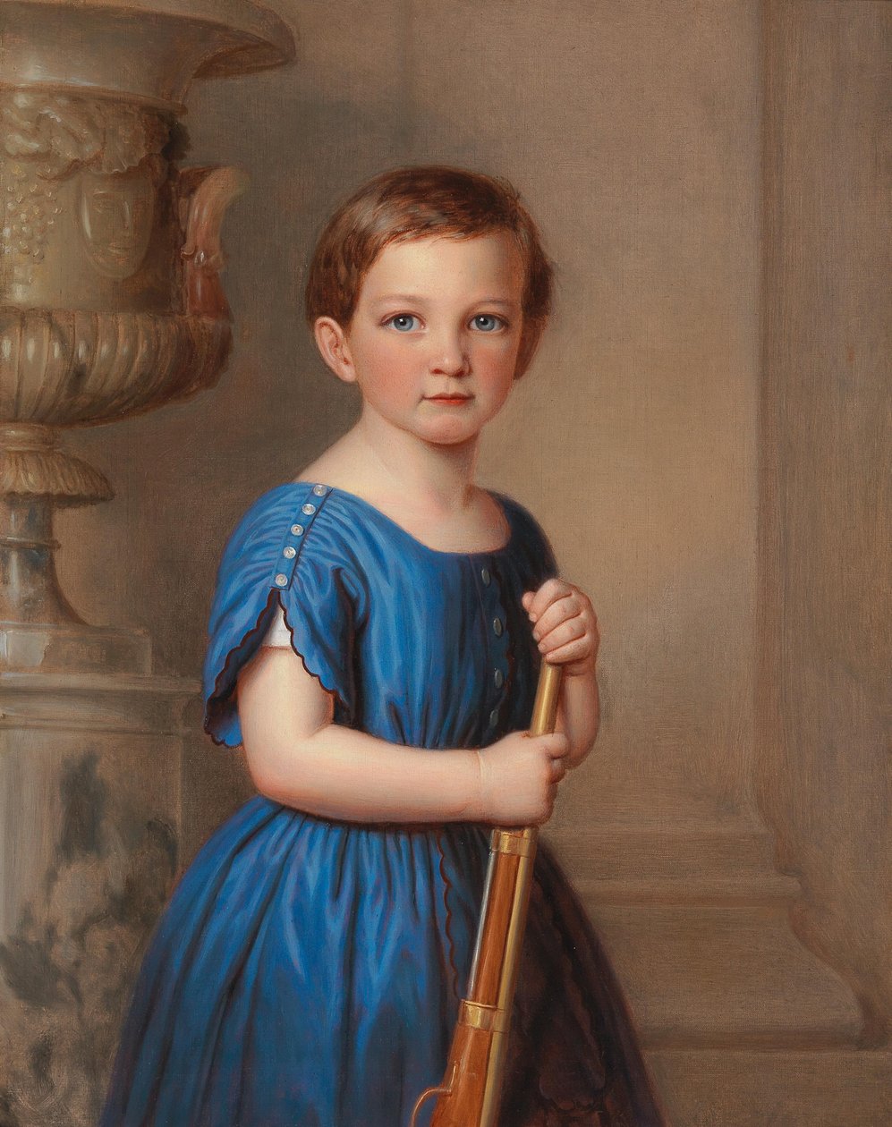 Garoto retrato de um membro da família de Clemens Bachofen de EchtnEnglish: Retrato de um jovem membro masculino do Clemens Bachofen por Echt Familyn de Josef Weidner