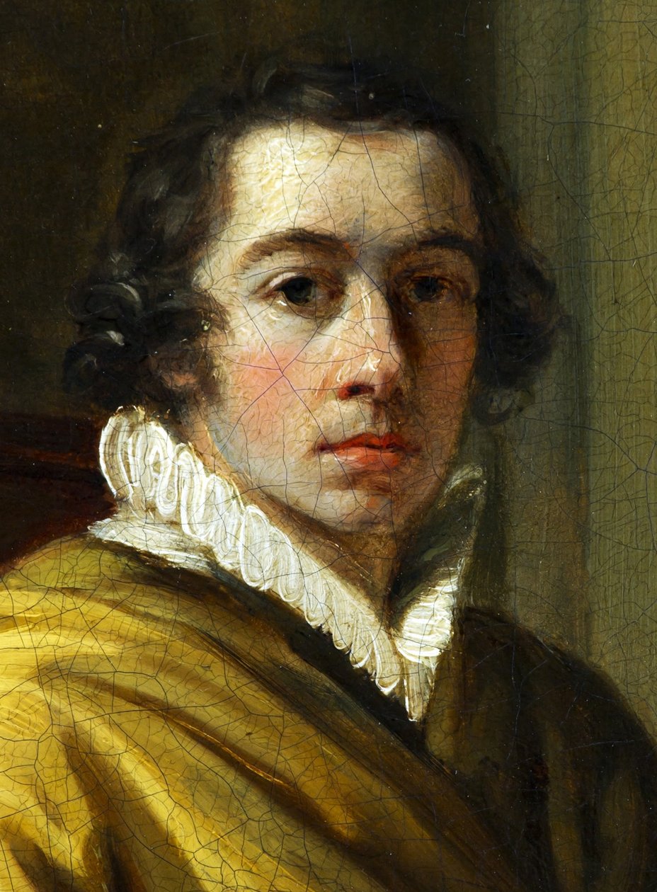 Detalhe do autorretrato de Josef Abel