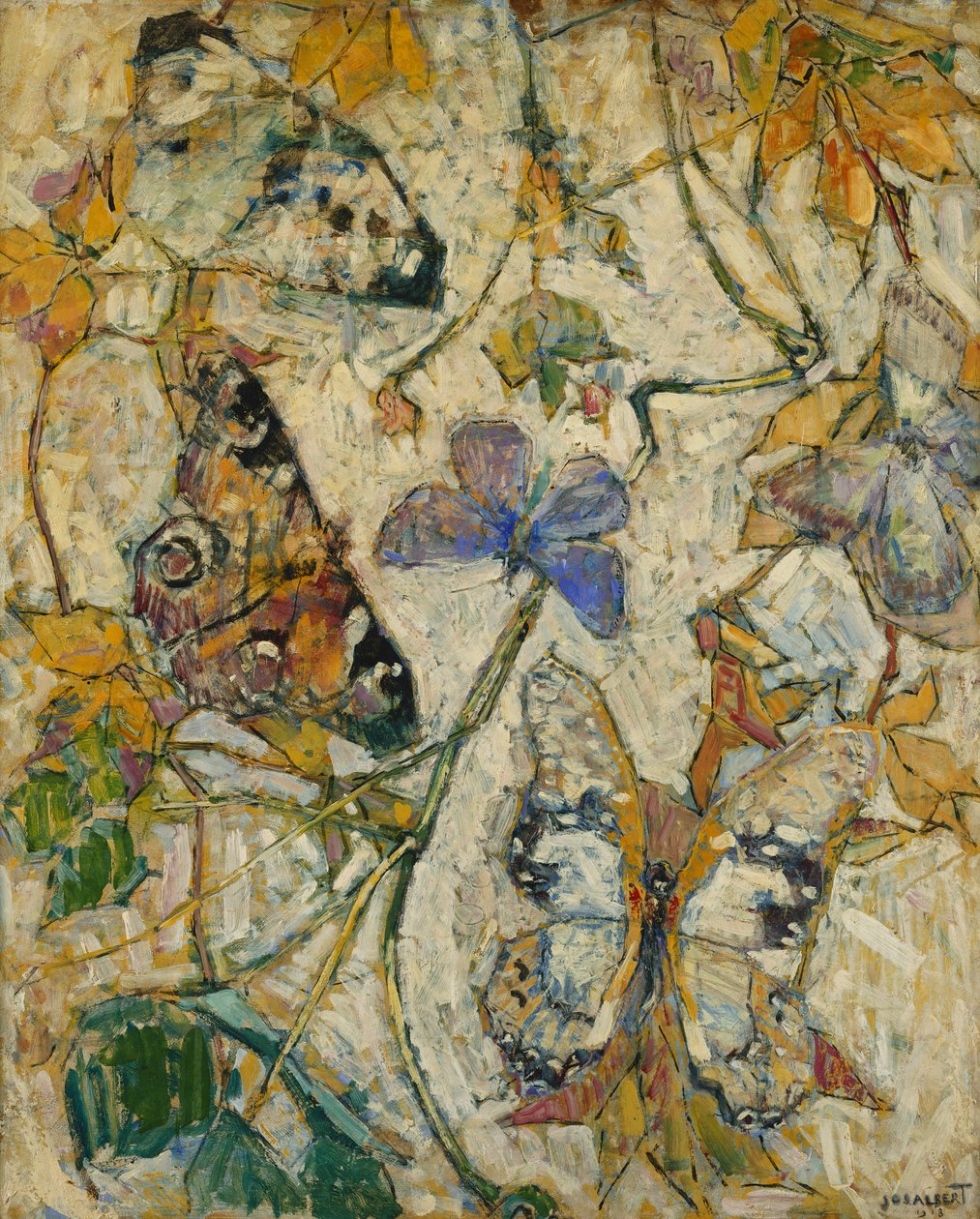 Borboletas; As borboletas, 1918 de Josef Albert