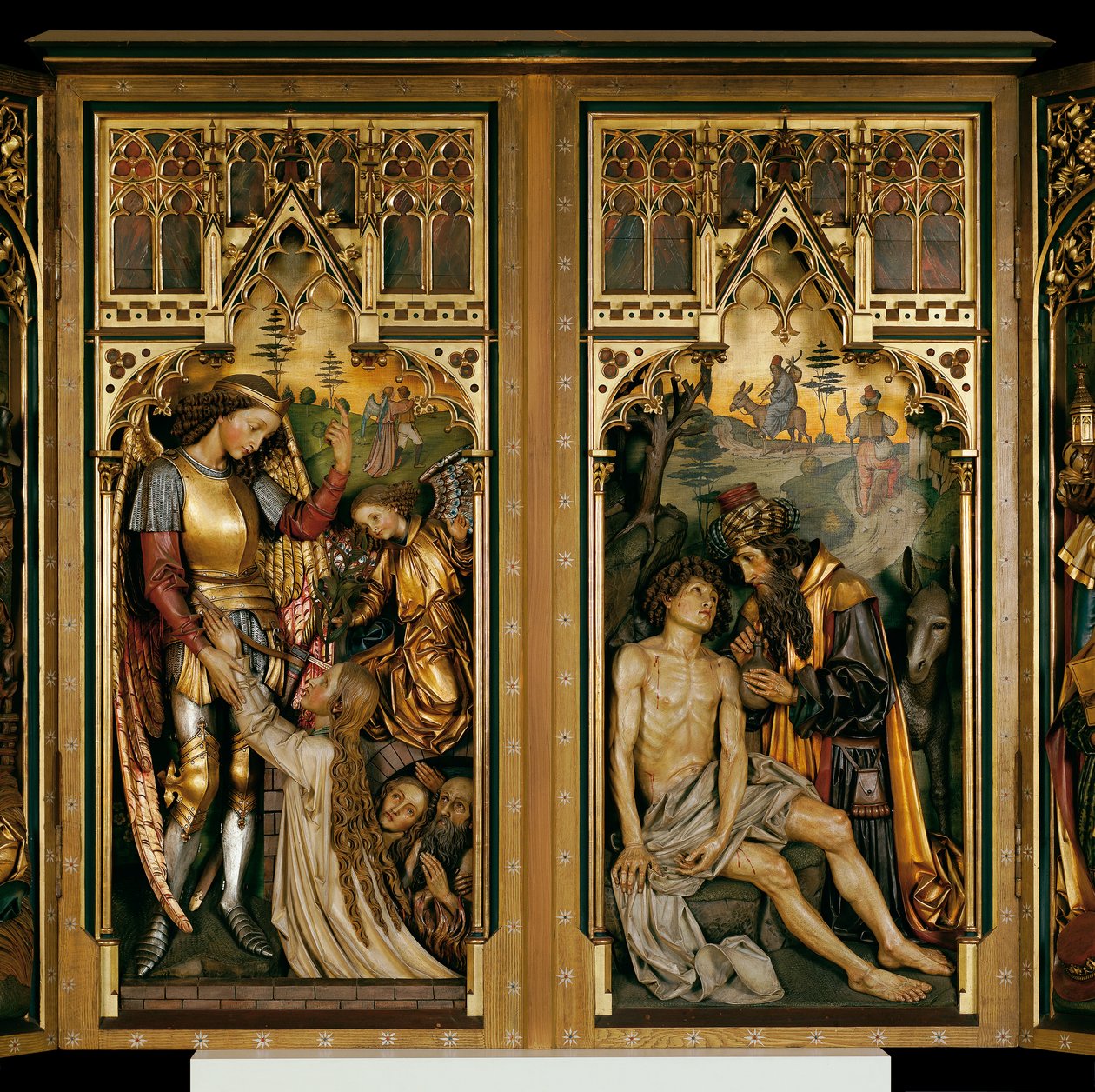 Santuário do altar do antigo altar-mor da igreja do mosteiro dos ajudantes em Viena de Josef Bachlechner d. Ä.