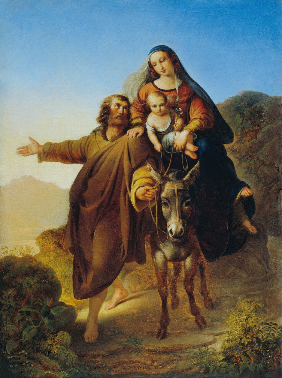 Fuga para o Egipto de Josef Bayer