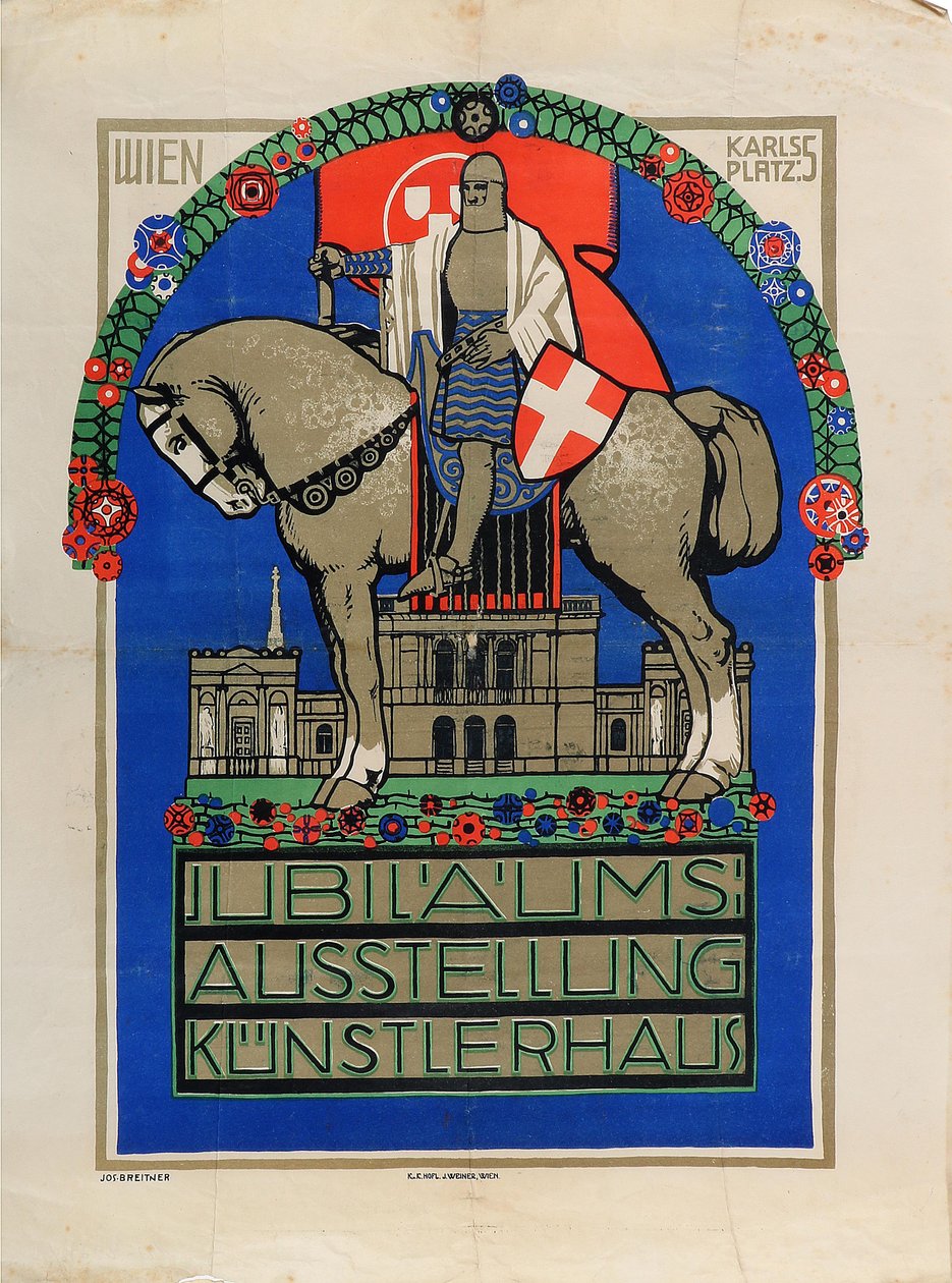 Exposição de Aniversário Vienna Künstlerhaus, 1908. de Josef Breitner