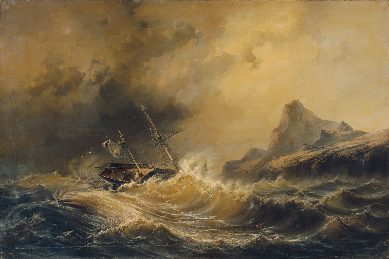 Naufrágio no Cabo Horn de Josef Carl Berthold Püttner