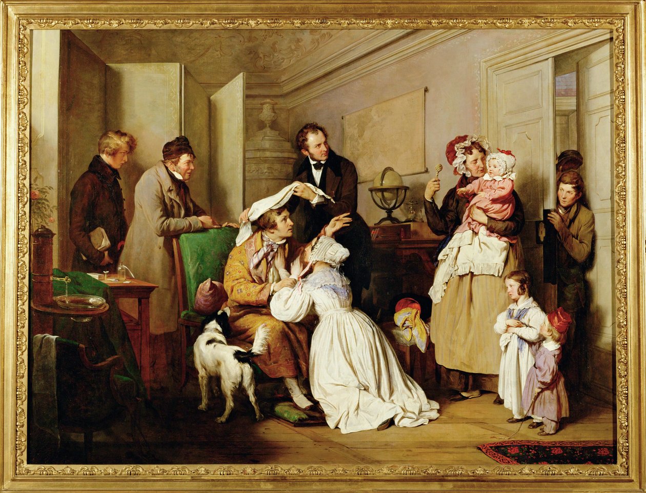 Der Augenarzt - O oftalmologista ... (pintura sobre tela) de Josef Danhauser