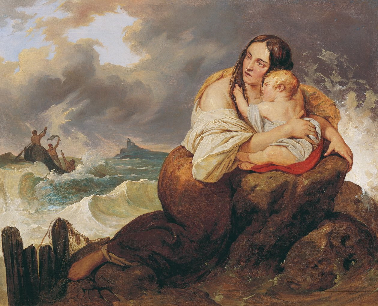 O náufrago de Josef Danhauser
