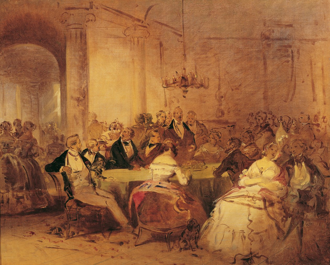 Cena social de Josef Danhauser