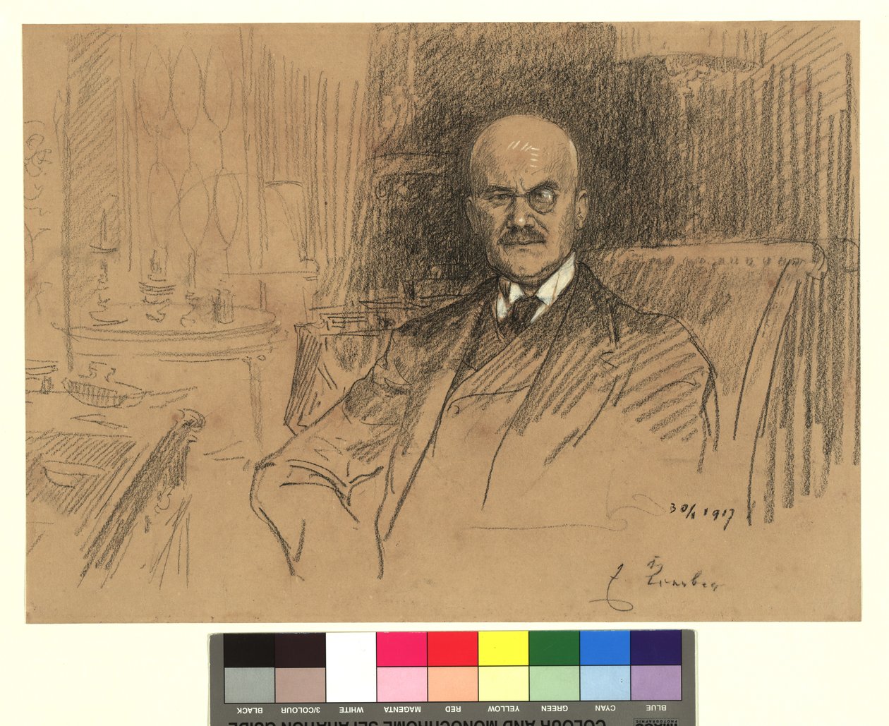 Retrato de Ernest von Koerber, estadista de Josef Engelhart