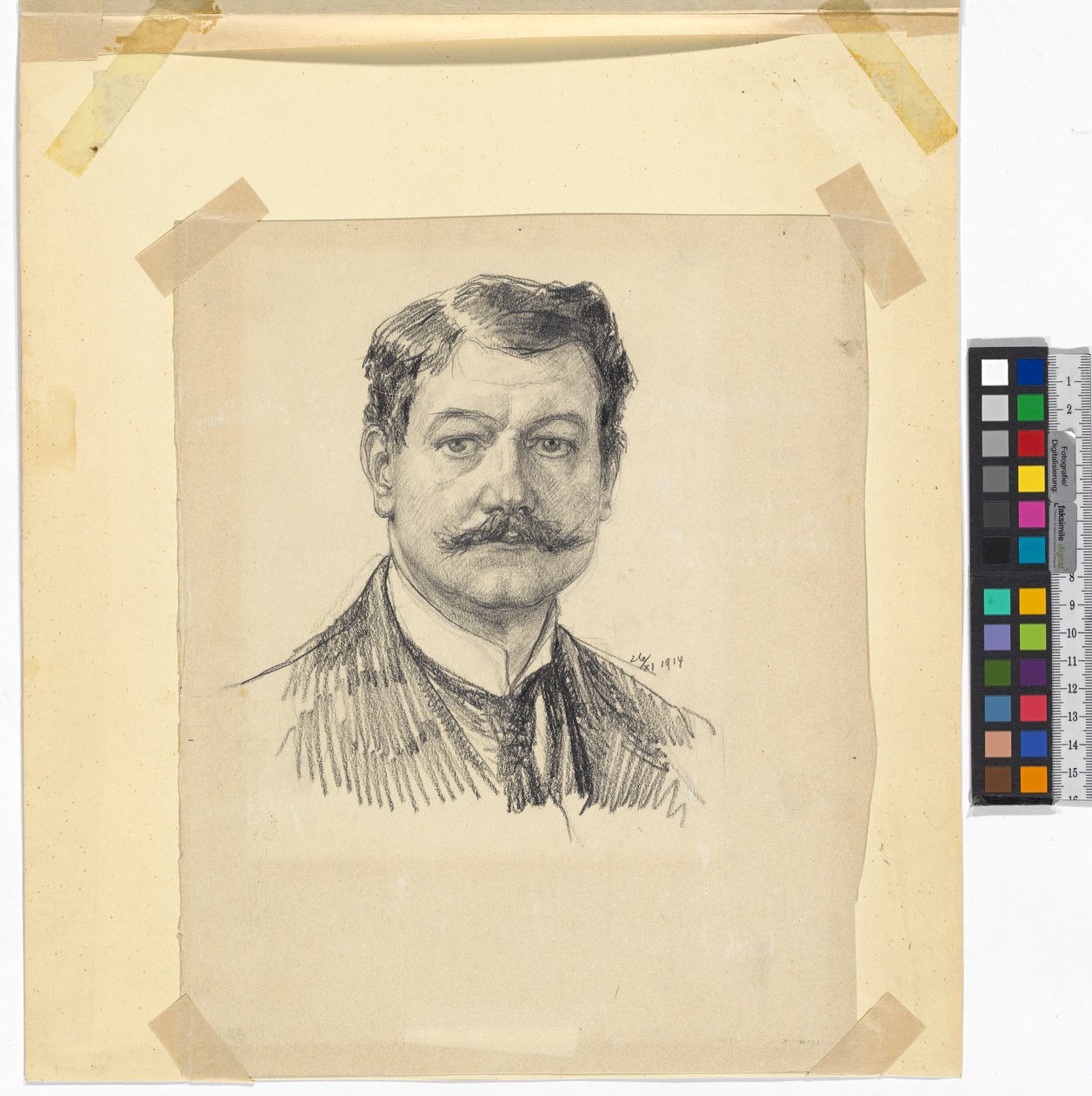 Autorretrato Josef Engelhart 1914 de Josef Engelhart