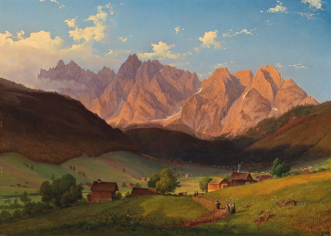 Vista do Triglav na Eslovénia de Josef Feid