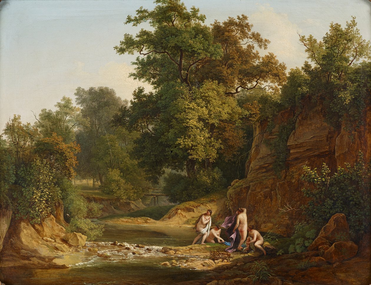 Paisagem com banhistas de Josef Feid