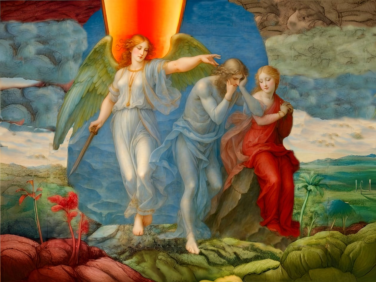 A1_Génesis_10- Expulsão do paraíso de Josef Johann Michel