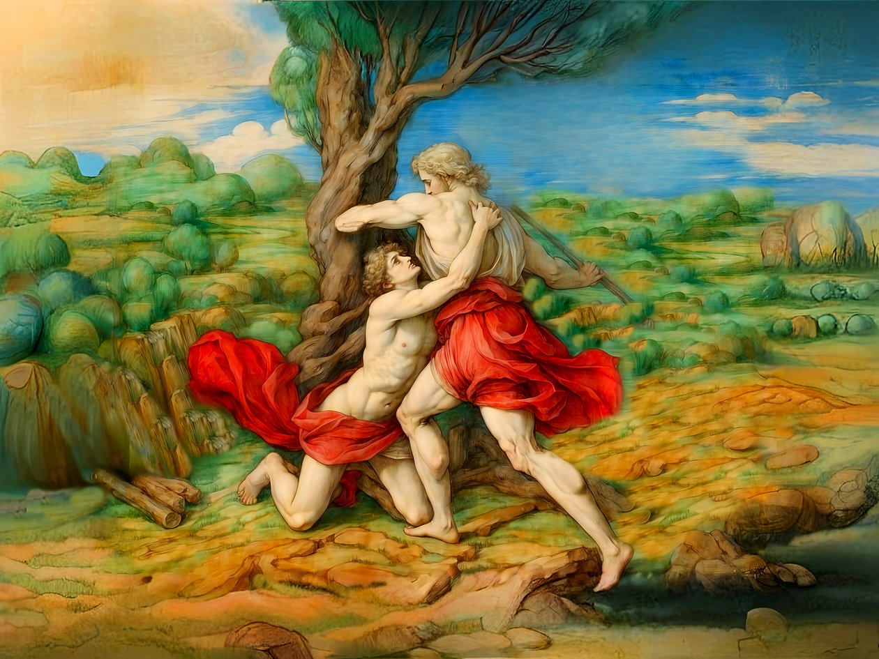 A1_Génesis_13-Caim mata Abel de Josef Johann Michel